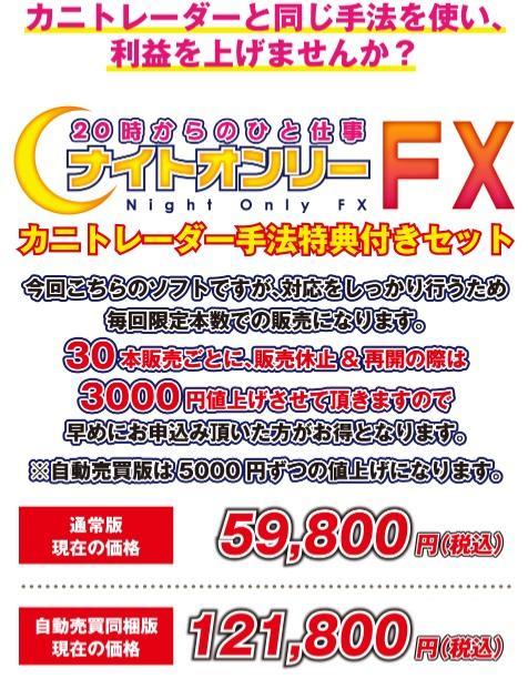 ナイトオンリーFX自動売買カニ手法セット